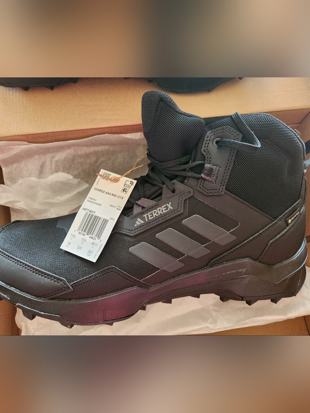 Adidas Terrex Men's Black Trail Boots NWT